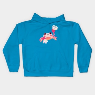 Pom pom crab Kids Hoodie